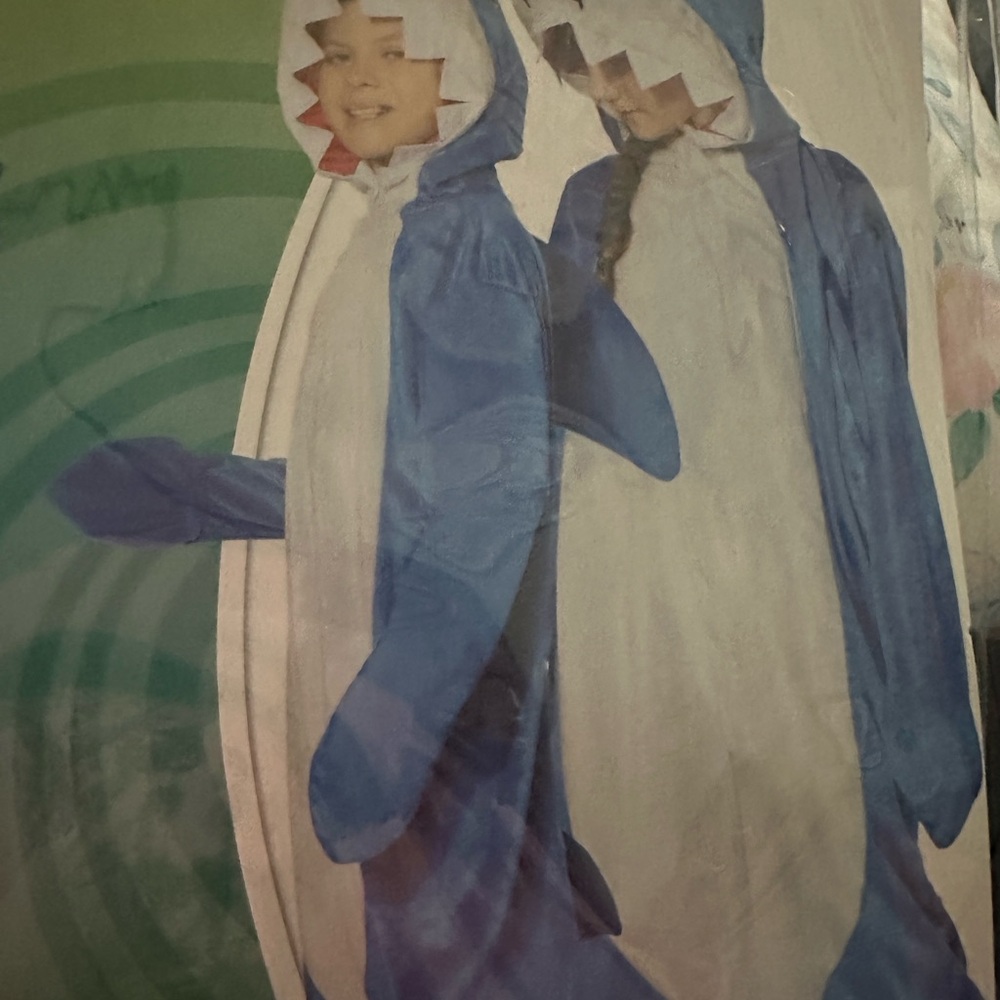 Spirit Blue and White Shark Kids Costume